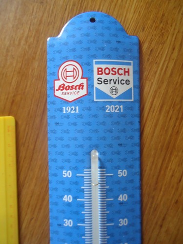 THERMOMETRE PLAQUE TOLE EMAILLée EMAIL BOSCH Service 42 * 9 cm - Imagen 2 de 7