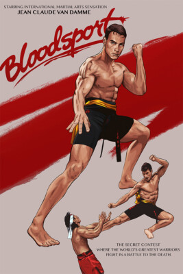 Bloodsport Blood Sport Van Damme Movie Print Wall Art Home Decor