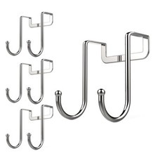 Over Cabinet Drawer Double Hooks 304 Stainless Steel Narrow Door Hook for Kit...