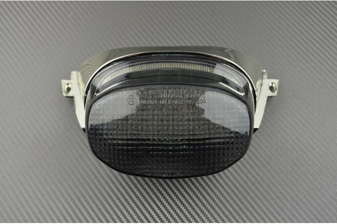 Feu arrière LED haut de gamme teinté fumé avec clignotants pour Suzuki GSX-R 1100