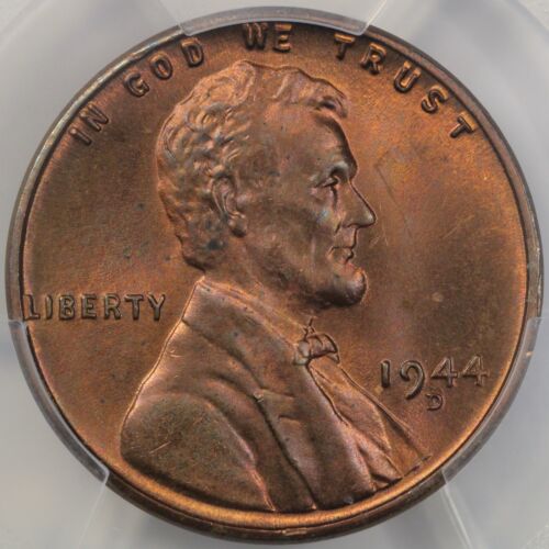 1944-D/D Lincoln Cent *FS-507 PCGS MS65RB* RPM-007 Top 100 RPM- Very Rare - Picture 2 of 7