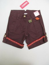 Gymboree Harvest Leaves Adjustable Waist Brown Shorts Size 4 NWT