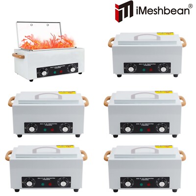 6Pcs Dry Heat Sterilizer Cabinet Beauty Tattoo Disinfect Machine w/ Auto Timer