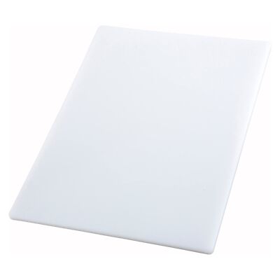 Commercial Grade 18x30 Plastic Cutting Board White NSF Certified Dishwasher Safe