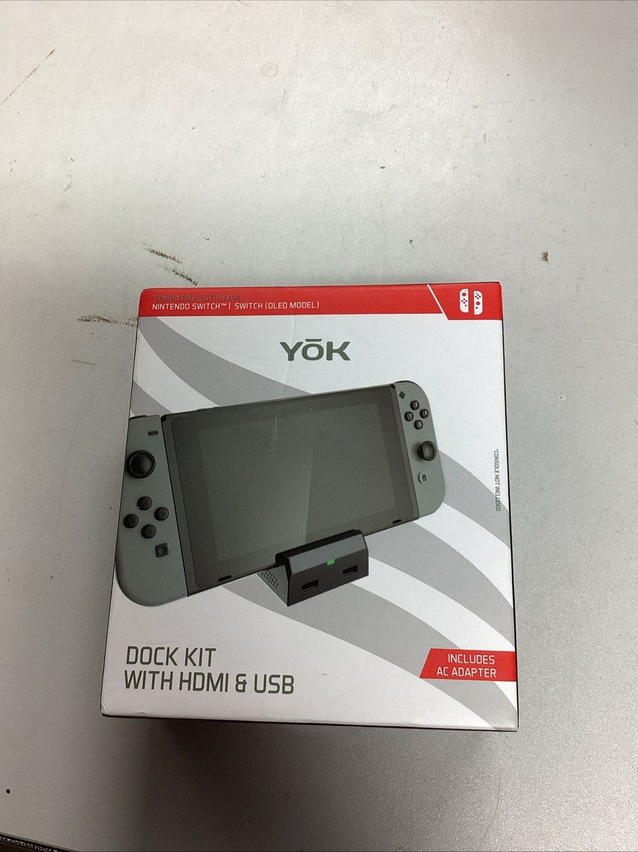 Nintendo Switch youkou Amazon.com: YoK Dual Audio/Chat Adapter & Flat Stand for