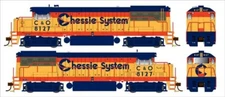 HO CHESAPEAKE & OHIO U25b PH IIa LOCO DETAILED W/ESU LOKSOUND &DCC-BOWSER TRAINS