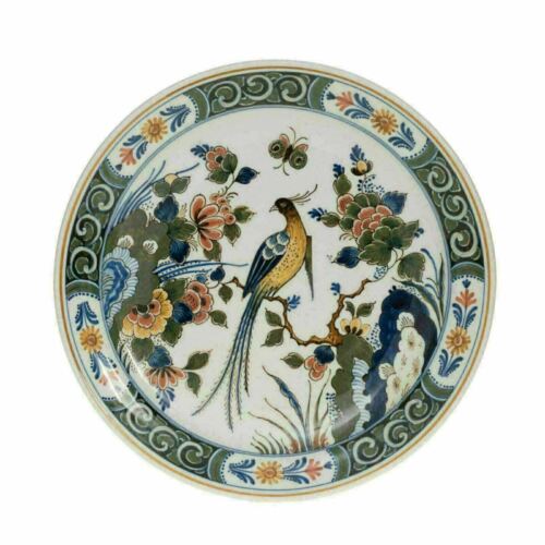 Assiette décorative Royal Delft oiseau bleu original 23,5 cm | revendeur agréé - Photo 1 sur 1