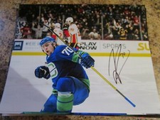TANNER PEARSON SIGNED 8x10 MATTE PHOTO VANCOUVER CANUCKS (C)