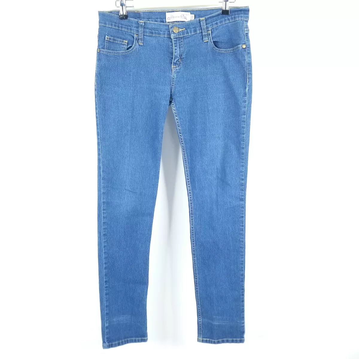 marmorering gentage TVsæt Denise Collins Womens Jeans 11 Blue Skinny Low Rise Denim Pants Stretch  Juniors | eBay