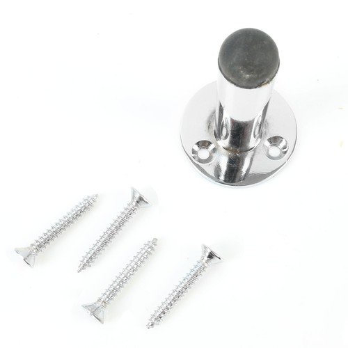 PROJECTION DOOR STOPS Polished Gold Silver Brass Chrome Bumper Buffer Stopper UK - Picture 14 of 14
