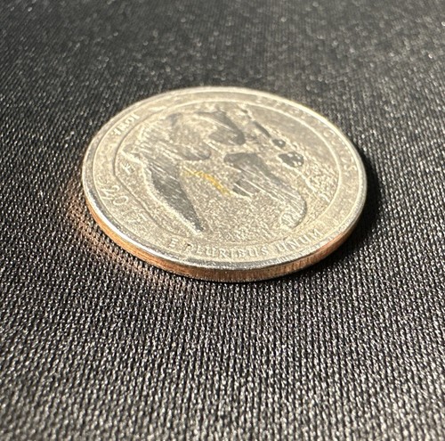 2017-P Effigy Mounds Quarter Error Missing Nickel exposed Copper Rare & Unique - Picture 8 of 10