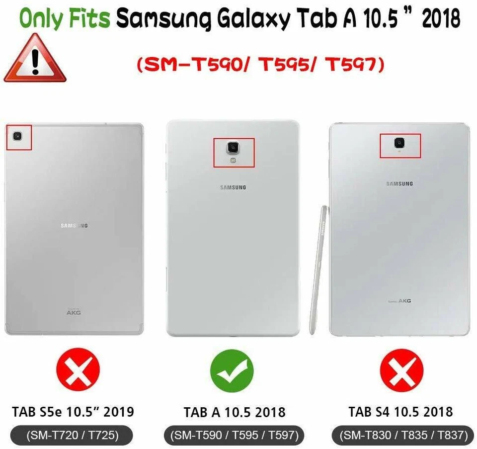 Galaxy Tab A 10.5 SM-T590/T595/T597 2018 Case i-Blason Cosmo Bumper Cover+Screen - Image 2 of 4
