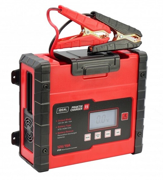 StartgeräT LadegeräT Charger 15LCD 12V 2/8/15A BatterieladegeräT Starthilfe-image