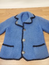 VINTAGE WOOL Childrens Jacket Size 5 Handmade
