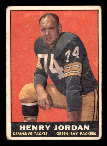 1961 Topps Football #45 Henry Jordan GD *f1