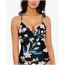 MSRP $30 Hula Honey Swim Large Junior Padded Floral Takini Top Size Large