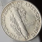 SILVER(FULL SPLIT BANDS) 1943(HIGH MINT STATE) MERCURY  DIME - LUSTER++++!