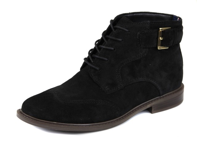 tommy hilfiger black suede shoes