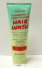 New Trader Joe's Cleansing Conditioning Hair Wash 8oz Grapefruit Mint