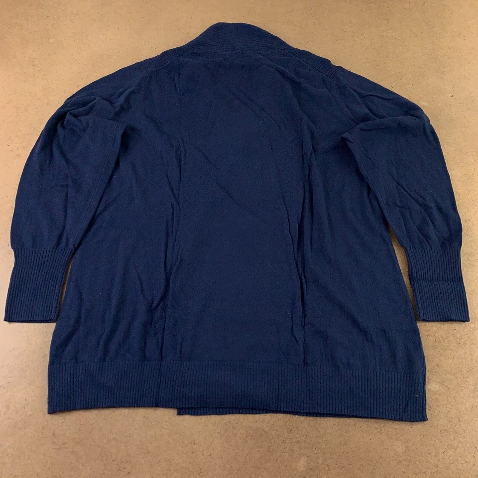 Cárdigan Port Authority Damas Talla 4XL Azul Marino Tejido Acanalado Frente Abierto LSW289 Nuevo Foto 3 de 4