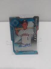 2017 Bowman Platinum Carlos Correa Tools Of The Craft RC Auto 3/10 Astros