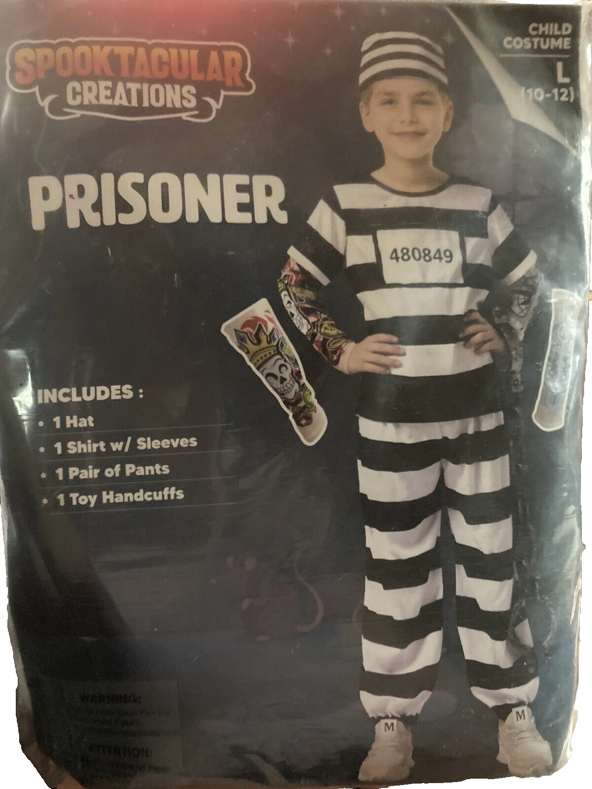 Rubie's Convict/Prisoner/Inmate Dress Costumes for Boys