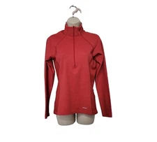 Patagonia Capilene Midweight Preformance Baselayer Red 1/2 Zip Women's Size...