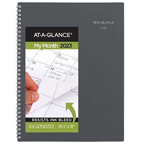 2023 Monthly Planner By AT A GLANCE 8 1 2 X 11 Large DayMinder Gray 2023-monthly-planner-by-at-a-glance-8-1-2-x-11-large-dayminder-gray