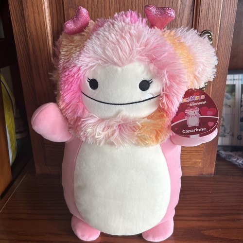 Neu mit Etikett Squishmallow 14 Zoll Caparinne Hugmees Herz Stirnband Valentinstag Hug Mees 2024