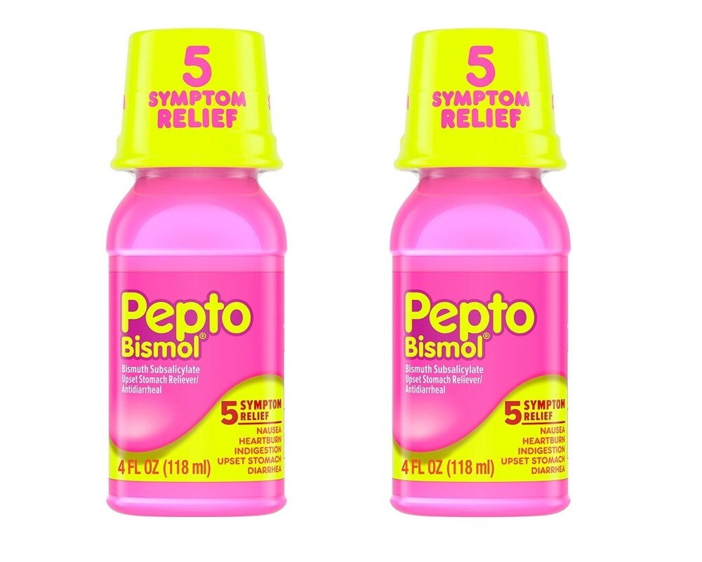 2x Pepto-Bismol Pyrosis,Indigestion,Malaises Estomac,Diarrhée Liquid ...
