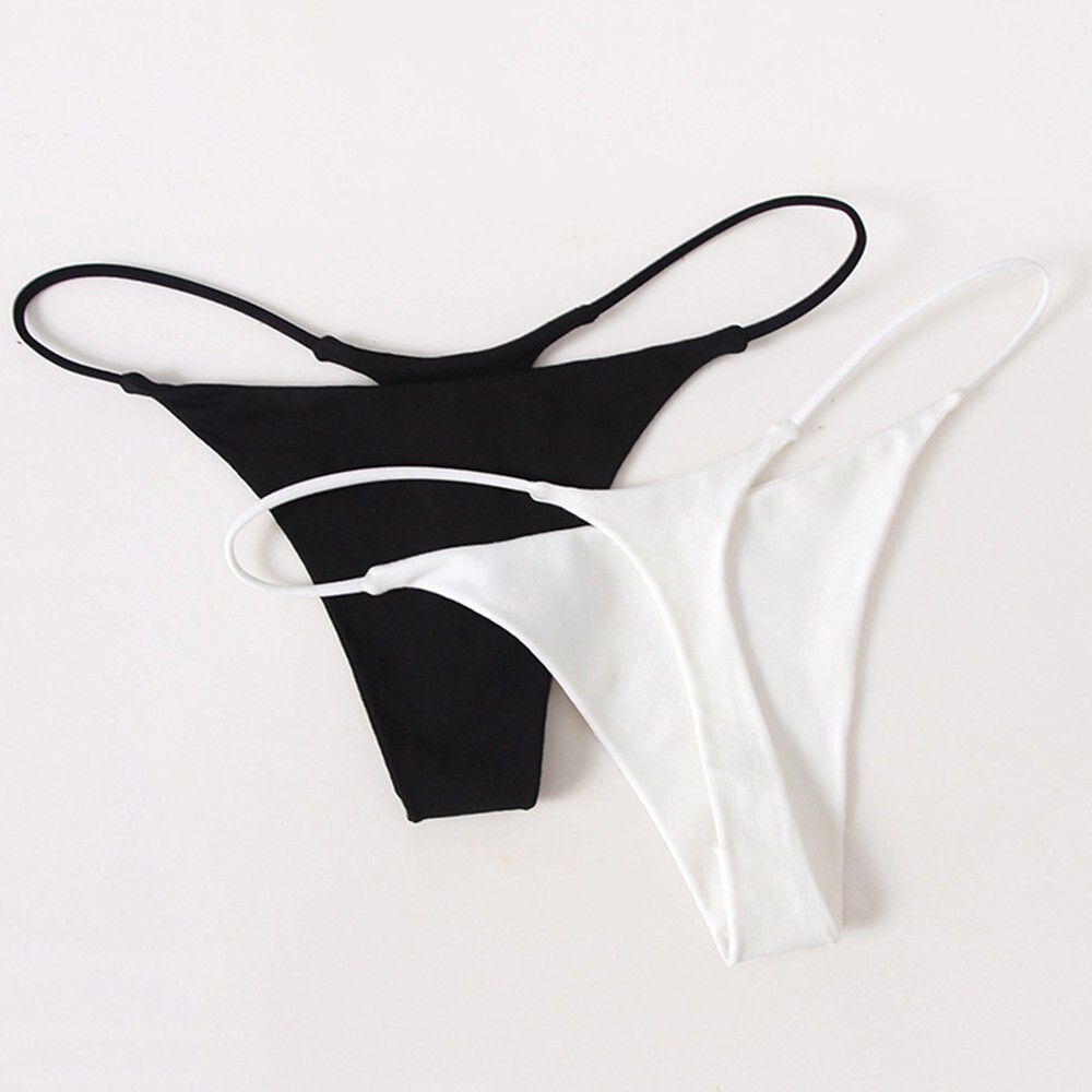 Bikini Shorts Summer Seamless Sexy Polyester Strip Thong/String Underwear-image
