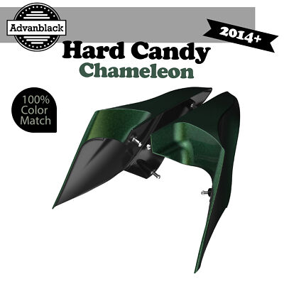 For 14+ Harley Advanblack CVO Stretched Side Cover HARD CANDY CHAMELEON FLAKE