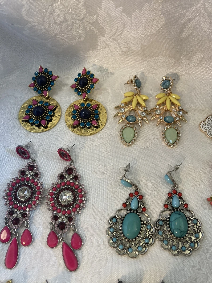 Charming Charlie Lot of 15 Statement Earrings Pierced NEW eBay