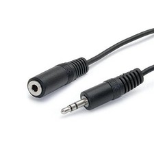 3 Pack 6 FT 3.5mm Stereo Male- Female Audio Headphone Extension Cable Black