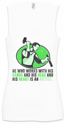 Carpenter Artist Damen Tank Top Joiner Carpentry Woodwork Hammer Cabinet Maker