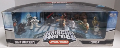 Star Wars 2006 Galactic Heroes Boxed set '' Death Star Escape '' MISB