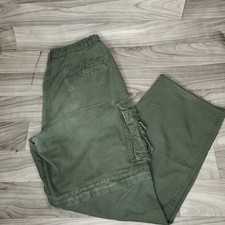 Boy Scouts of America BSA Pants Mens 34 Green Convertible Uniform Cargo Zip Off