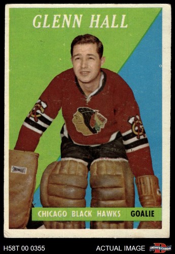 Glenn Hall #13 1958 Topps card