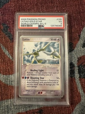 2006 POKEMON WORLD CHAMPIONSHIPS PROMO B-L-S #105 LATIAS-GOLD STAR