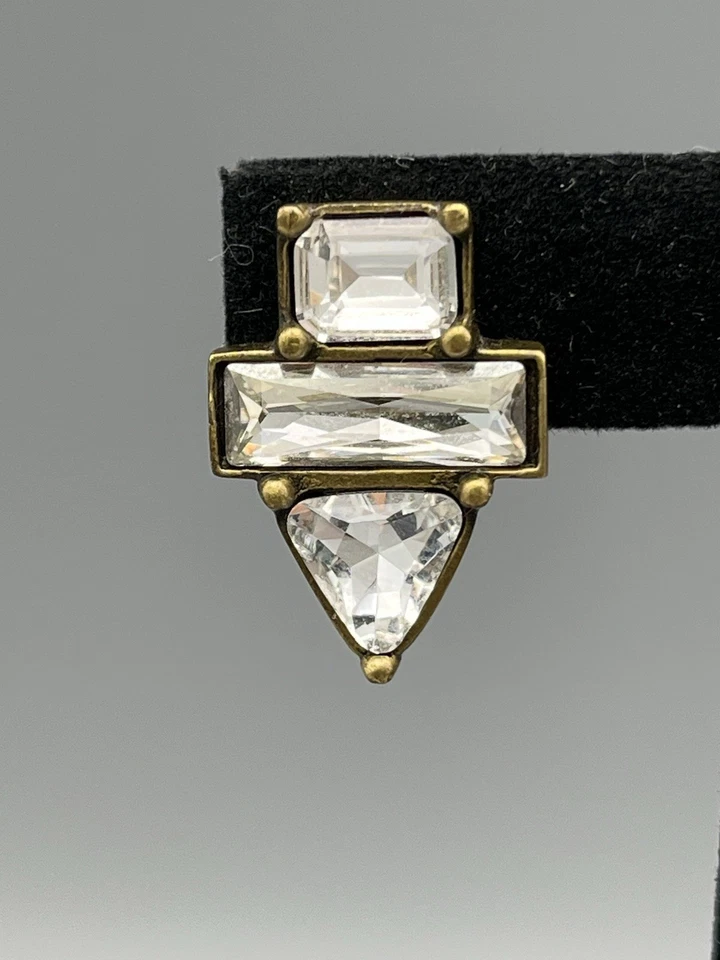 Pendientes retirados KR cristalinos triangulares cuadrados y rectangulares Silpada Foto 2 de 4