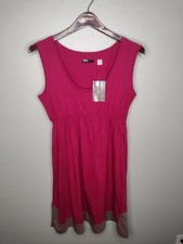 Urban Outfitters BDG Color Block Dress Large Pink Sleeveless Y2K NWT Bohemian N