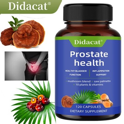 Mushroom + Saw Palmetto Supplement -Supports urinary tract and prostate function