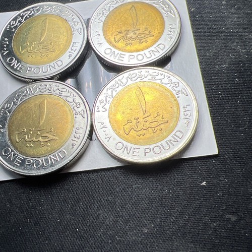 2008 Egypt 1 Pound King Tut Bi-metal (randomly Picked From 4 Pictured) X2112 - Picture 6 of 8