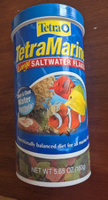 New Tetra Marine Large Saltwater Flakes Exp 10/26 Fish Food 5.65 Oz