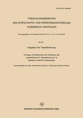 Aufgaben der Talentförderung Reinhold Schairer