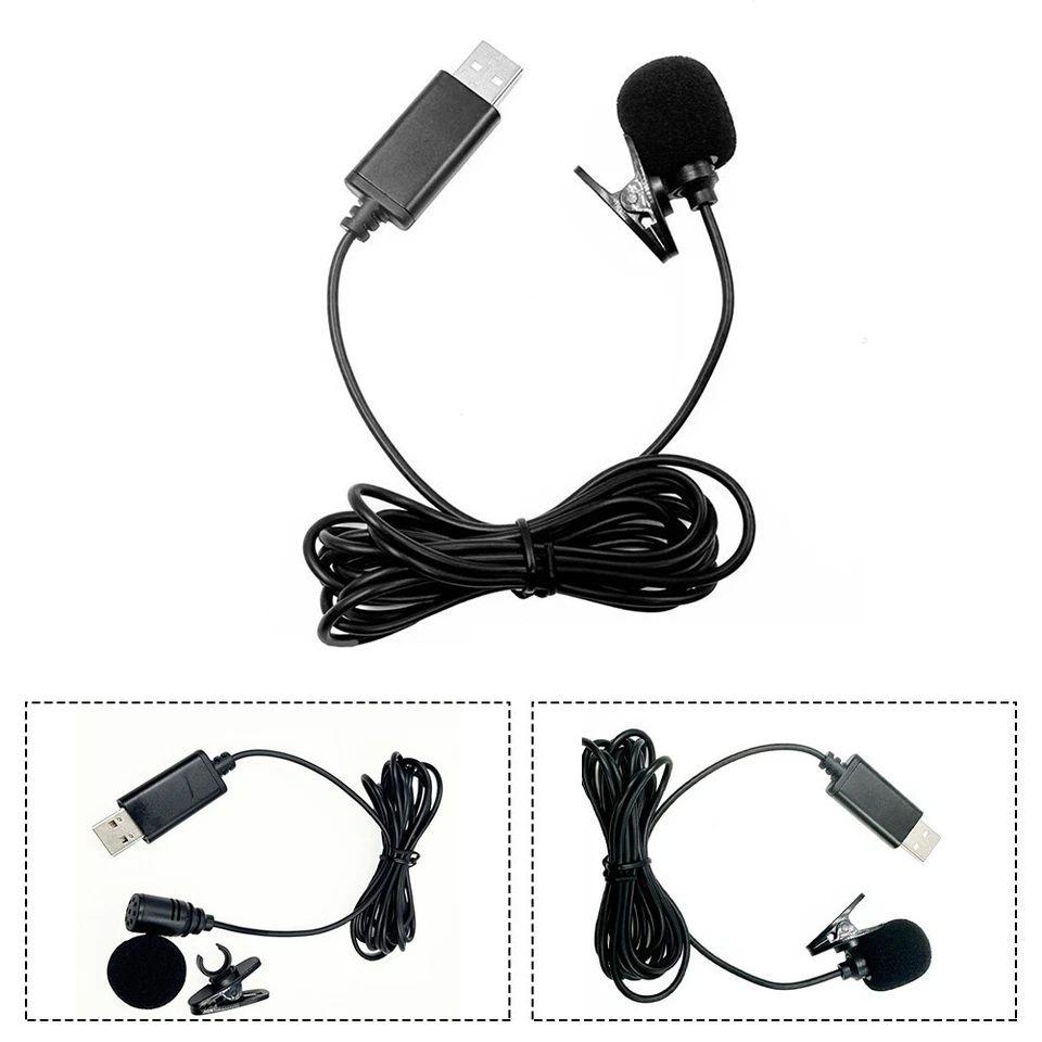Microphone �� revers USB avec cable de 2m pour voiture DVD et smartphone instal - Photo 4/4