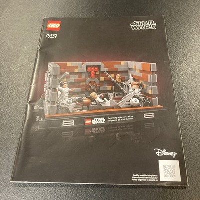Manual ONLY from LEGO 75339 Death Star Trash Compactor Diorama Lot 95