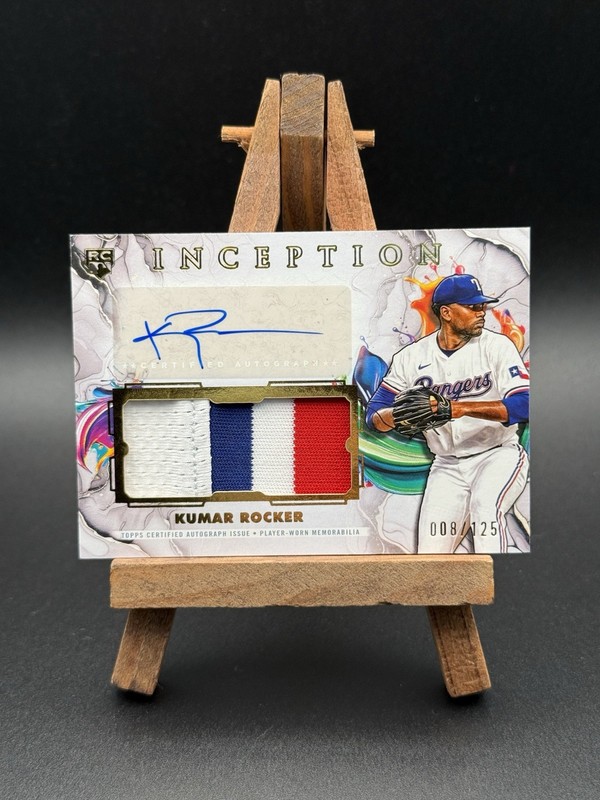 2025 Topps Inception Kumar Rocker Patch Auto 008/125  IAPC-KR Rookie