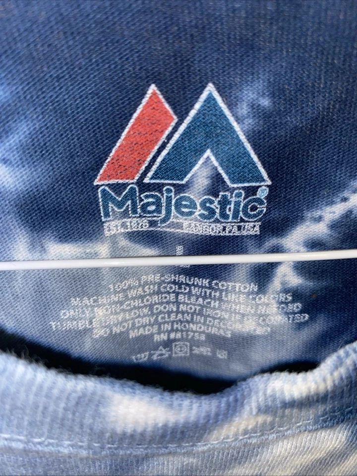 Seattle Seahawks NFL Men’s Tie Dye T Shirt Majestic Size Large Short Sleeve - Image 3 of 4