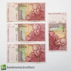 SPAIN: 4 x 2,000 Spanish Peseta Banknotes.